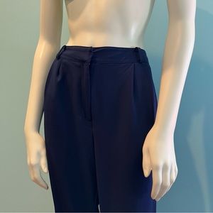 Forever 21 Navy Blue Medium Tapered Dress Pants